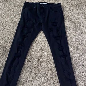 Crysp denim black jeans